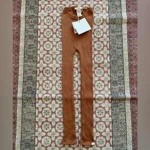NWT Minimalisma Arona Seamless Rib Knit Merino Wool Leggings 4-5T
